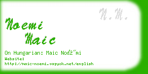 noemi maic business card